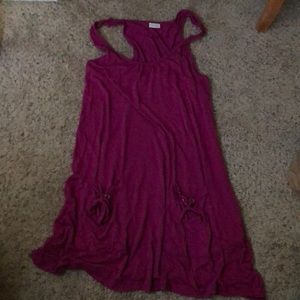 Lascana slip like dress magenta color